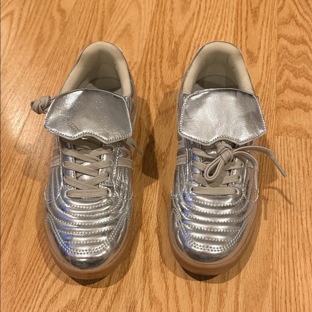 Steve Madden Silver Sneakers